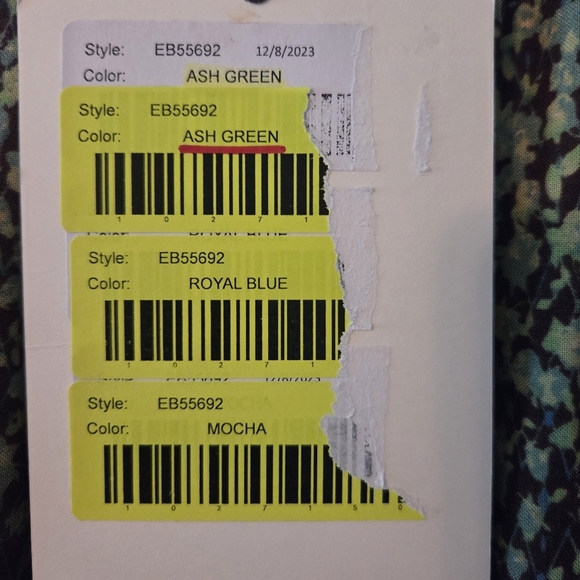 Easel Boho Wide Leg Jumpsuit/Romper Ash Green, Pink & Mocha- RARE COLOR-WAY! - Picture 3 of 8